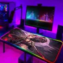 게이밍 의자리그 오브 레전드 컴퓨터 매트 RGB 마우스 게임 패드 Pc 액세서리 게이머 키보드 애니메이션, 07 HC006622_02 300x350x3mm