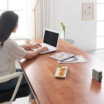 원목 서재책상 6size 4colors, 4. 책상 1800, (깊이600) 네추럴_블랙다리