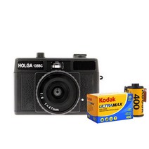 홀가 카메라 135BC+코닥필름 1롤 필름카메라 35mm필름사용 다회용카메라 필카 토이카메라, 홀가 카메라 135 BC -블랙+코닥필름 1롤