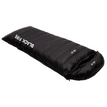 구스 다운 침낭 1800g, 1개, 블랙