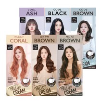 미쟝센 헬로크림 40G (옵션) [ 쿨블랙ㅣ쿨브라운 ㅣ쿨애쉬ㅣ뮤트브라운ㅣ웜브라운ㅣ웜코랄 ], 04 8MB 뮤트브라운 40g