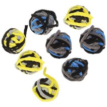 [케이로] 449395 고양이 바닥 흰 족제비 스크래처 플러시 공 인터랙티브 스크래치 보드 8 개, 4.5x36cm, As Shown