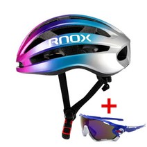 자전거자전거rnox aero 사이클링 도시 안전 초경량 도로 red mtb헬멧 158, 블루 핑크 안경