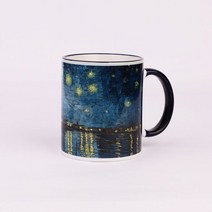 [천삼백케이] [북키스] BooKiss Mug 명화 머그컵 - 고흐-론에서의 별밤, 단품
