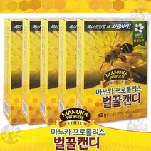 마누카 프로폴리스 벌꿀 캔디 목캔디 5개