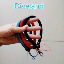 웨이트 프리다이빙 스쿠버 벨트 넥 납 구슬 다이빙 조정 가능한 범용 방수 안전 손목 스트랩 끈 수중 스틱 포인터 막대 핸드 그립 로프, 1개