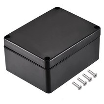 MECCANIXITY 방수 정션 박스 200x120x75mm ABS 전기 프로젝트용 블랙