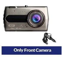 자동차 2채널 블랙박스 4.0인치 풀HD 나이트 비전 와이파이 제어, 16G TF Card, DVR No 후방카메라