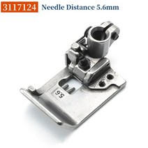 가정용 공업용 재봉틀 미싱 바늘 3117124 노루발 야마토 VC3611 연동 Coverstitch 재봉틀 바늘 거리 5.6mm, 01 3117124 Foot 5.6mm