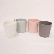 위즈라인 팔각머그 (4 color), 1개, 화이트