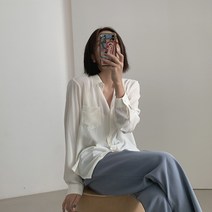 라멜라 / 봄 베이직 여리핏 블라우스