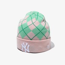 뉴에라 [뉴에라][공용]MLB 아가일 뉴욕 양키스 비니 핑크 (13338433)