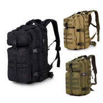 제이앤디 군인가방 밀리터리백팩 25L, 블랙