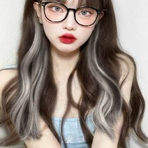 셀프부분가발 컬러 헤어피스 부분가발 셀프 붙임머리 옌예인 똑, 색상:골드|사이즈:onesize, 단품