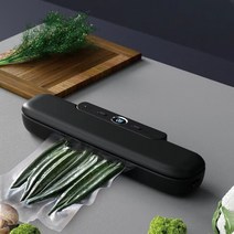 비닐접착기 진공포장 진공압축220v/110v 자동 식품 신선 보관 진공 포장기 가전 제품 10 장, 02 Black_01 EU