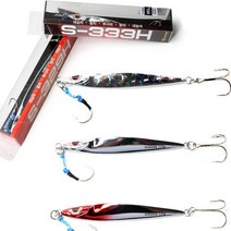 심쿵낚시- 씨호크 캐스팅 메탈지그 크롬지그 S-333H S-329H 80/100/120g 대삼치 부시리 방어, 329H 100G 레드헤드크롬V