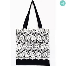 에코백 숄더백 덴텔레 에코백 자수 레이스 토트백 쇼퍼백 국산메이커 보싸크 Yeoul Dentelle Shoulder Bag Embroidered Lace Tote Bag