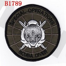 스킨스쿠버 잠수 레귤레이터 옥토퍼스 호흡기 자수 패치 씰 팀 특수 작전 스쿠버 다이버 사기 전술 밀리터, 04 Green