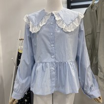 NC경산 더이스트샵 레이스 프릴 블라우스 EV3CBL203