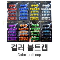 오토바이 볼트 커버 캡 튜닝 컬러 커버 가드 TMAX NMAX XMAX 포르자 PCX, (선택2번)오토바이볼트커버(골드)