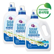 [슈가버블] 친환경세탁 버블샥 3.4Lx3개, 구성:3.4Lx3개