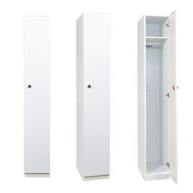 락카원 LPM 1단 1인용 락카장 수납장 캐비넷 락커 개인라커룸 사무실 병원 헬스장 사물함, 다이얼키(돌출형), 화이트