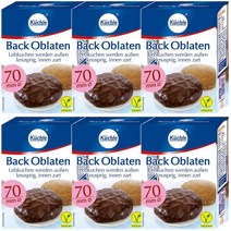 Kuchle Baking wafers 퀼레 독일 바이오 베이킹 웨이퍼 비건 제빵재료 70mm 10개입 6박스