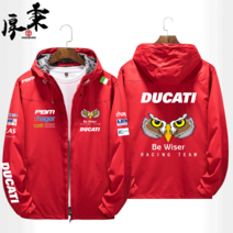 DUCATI 두카티 오토바이 자켓 라이더자켓 바이크 슈트 바람막이, 빨강 1