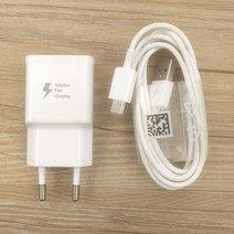 충전기 무선 차량용 고속 정품 삼성 갤럭시 S10 S8 S9 플러스 A11 A31 A41 A51 A71 M12 빠른 충전기 USB, 06 White EU 1.2M Cable