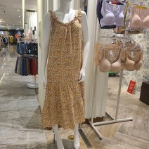 오렌지칼라의귀여운나시원피스