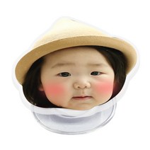 스마트 그립 아크릴 톡 제작 아기얼굴 강아지, 하트형, 1개