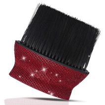 Ajxn 자동차 내부 먼지 브러시 청소 먼지떨이 부드러운 빗살 디테일 도구 대시보드 에어컨 구 가죽 컴퓨터 긁힘 방지 블랙 USA 미국, Bling Red#115