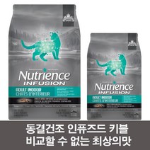 뉴트리언스 인퓨전 헬시어덜트 인도어 캣 고양이 사료 2.27kg 5kg(프링글스 미니 53g 증정)