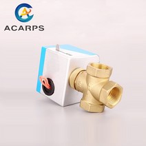 배관 밸브 전동 황동 글로브 밸브 DN20 DN25 2 와이어 AC 220V 3 방향 정지 차단, 02 DN25_01 220VAC