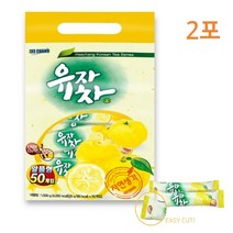 자연생각 유자차 유자 유자청 유자즙 유자분말 가루 국내산 유자차분말 유자 티백 스틱 알뜰형 20gx50개, 2set