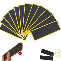 스텀패드 롱보드 12pcs 블랙 지판 폼 지판 데크 언컷 스티커 프로 지판 38mm x 110mm문신 그립 사포 테이프, 없음