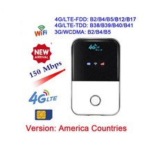 와이파이 증폭기 공유기 인터넷 CAT4 USB 4G Wifi 라우터 네트워킹 150Mbps 모뎀 3G LTE 모바일 광대역 Sim 카드 홈 오피스 MF903 용 무선 Wi Fi 어, 03 America Version