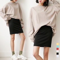루시앙 루시앙 여성 밴딩 블랑 스커트 041