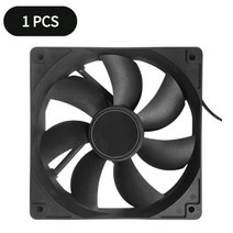 120mm 컴퓨터 케이스 팬 조용한 저소음 냉각 PC 쿨러 DC 12V 라디에이터, 02 1pcs_01 없음 RGB_01 Black