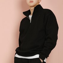 아우라큐 기모 하프집업 맨투맨 무지 빅사이즈 반집업 아노락 맨투맨 남여공용