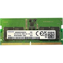 ist computers 삼성 8GB DDR5 4800MHz SODIMM PC5-38400 CL40 1Rx16 1.1V SO-DIMM 262핀 게이밍 비즈니스 가정용 노트북 램 메, Samsung 8GB DDR5