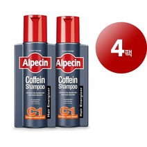 Alpecin 알페신 독일 직배송 남성용 두피 모발 영양 관리 헤어 스트롱 그로우쓰 트리트먼트 샴푸 250ml 2팩 Caffeine Shampoo C1 2 x 250 ml Agai, 4팩