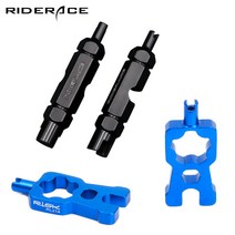RIDERACE 프레스타 슈레더 밸브 코어 렌치 공구 모음, 3in1 공구 RR7892, 블랙