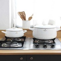 건강-드림_냄비대 - 일본산 후지호로 법랑 4스타일 요리용 조리용 화이트 다용도 찜냄비 전골 찌개 가정용 국냄비_rjsrkdemf, 옵-션★냄비 중