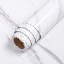 돌벽지 스폰벽지 벽돌벽지 대리석 방수 벽지 자체 접착 벽 스티커 주방 거실 욕실 데스크탑 포장지 가구 리노베이션, 40cm x 5m, 재즈 화이트
