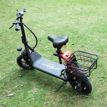 삼륜 4륜 세발 좌석 및 쇼핑 바구니가 있는 EU 재고 전기 스쿠터 600W 12AH 35 KM/H 속도 모드, 01 Black
