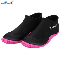 웻수트 웨이크보드복 바다수영 서핑 프리다이빙 해루질 슈트 잠수복 프리미엄 네오프렌 3mm 로우탑 풀온 부츠 워터 슈즈 앰프, d351002n-b, 36