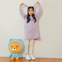 카카오프렌즈 키즈 아동 여아 토끼후드원피스 상하세트 아동복 레깅스