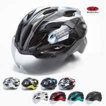 [OGK] 카부토 비트 자전거 에어로 고글 헬멧 AR-3 스모크쉴드 포함, 헬멧+AR-3 스모크 쉴드, G-1블랙