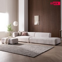 메리 아쿠아텍스 4인소파+스툴 (팔걸이타입 선택), 카우치형